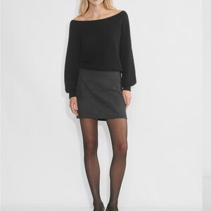 Aritzia wool-cashmere blend skirt